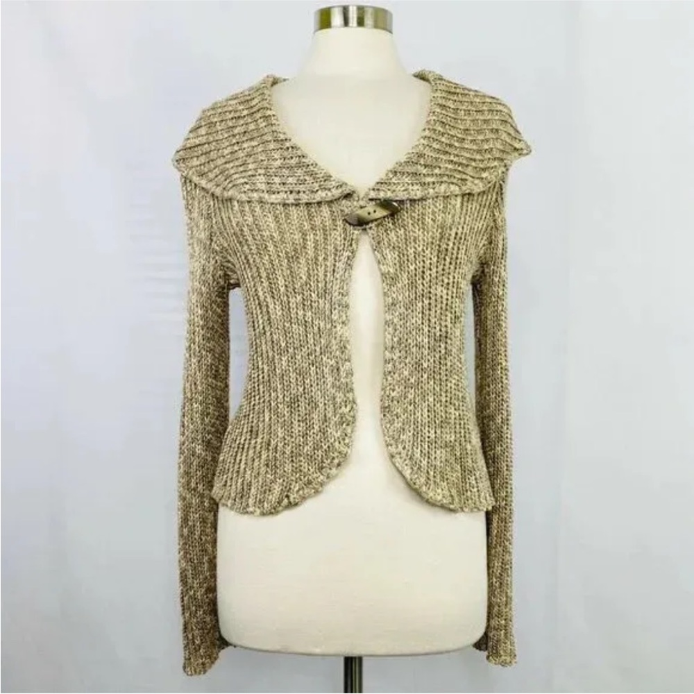 ST. JOHN SPORT Linen Blend Cardigan Sweater Medium
